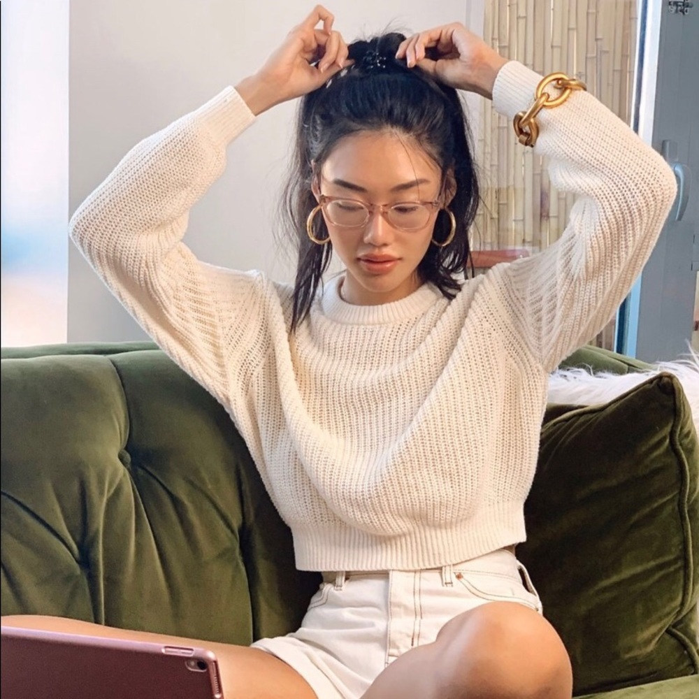Urban Outfitters Ivory Pepper Pullover Sweater